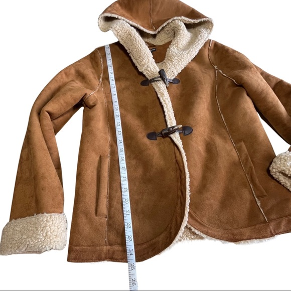 Chelsea & Theodore Faux Suede Shearling Jacket - Picture 8 of 10